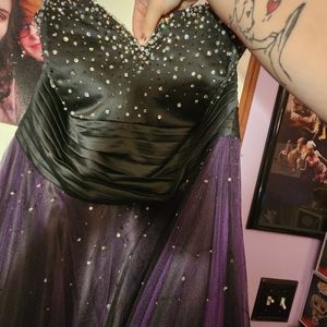 Purple and Black dress